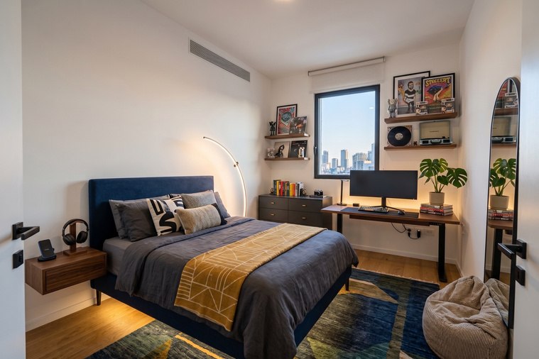 Concept render of a children's bedroom